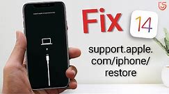 How to Fix support.apple.com/iphone/restore on iOS 14 iPhone 11 Pro/11/XR/X /8/7/6S