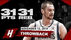 The Game Kevin Love Grabbed 31 RECORD Rebounds & Scored 31 Points! EPIC Highlights vs Knicks | 2010