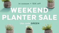 Weekend Planter Sale