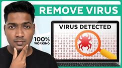 How To Remove Any Virus ⚠️ From PC For Free | 2024