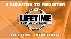 What is the RIDGID Lifetime Service Agreement (LSA)