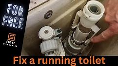 How to Quickly FIX a Running Toilet with push button