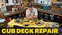Cub Cadet Deck Repair; Spindle Reinforcement Rings
