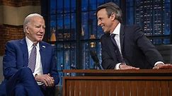 Biden makes surprise appearance on Late Night with Seth Meyers