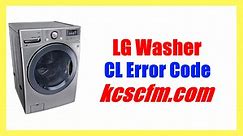 LG Washer CL Error Code [FIXED] - Cause and Solution