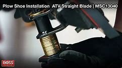 Plow Shoe Installation On A 4' & 5' Straight ATV Blade - MSC13040 | BOSS Snowplow |