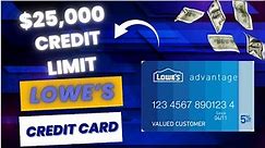 $25,000 Credit Limit : Lowe's Credit Card Review