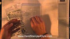 How to Store Stampin' Up! Photopolymer Stamps In Clear DVD Cases by Hand Stamped Style