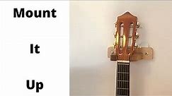 How to make a wood wall mount for a guitar - DIY guitar hanger