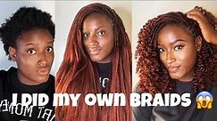 HOW TO DO HALF BRAIDS HALF CURLS ON YOURSELF||BEGINNERS FRIENDLY (FROM START TO FINISH) #diybraids