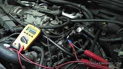 How to test a fuel injector circuit with basic tools (open control wire)