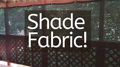 Install Shade Fabric on a Patio