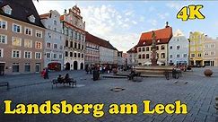 Landsberg am Lech, Germany Walking tour [4K].