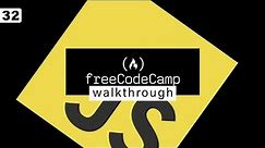 Free Code Camp Walkthrough 32 | JavaScript - Ceasars Cipher