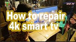 Devant smart 4K tv, sound only and backlight. How to repair.