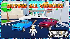 🚗Buying All Vehicles in Mad City Chapter 2!🚗