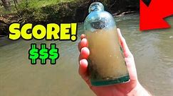 FLOOD REVEALS RARE ANTIQUE BOTTLES, CELL PHONE AND SKELETAL REMAINS OF UNKNOWN ANIMAL!!!