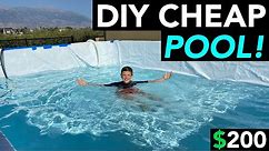 DIY Swimming Pool - 9 x 14 Easy & Cheap!