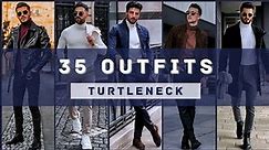 35 Turtleneck Sweater Outfit Ideas for Men | Winter 2024