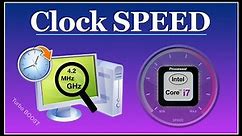 CPU Clock SPEED Explained