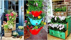 Planter Ideas and Garden Container for Backyard, Porch, Patio, Cottage, Front Yard