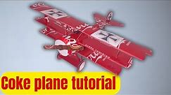 How To Build An Iconic Coca Cola Airplane From recycled Coke cans!