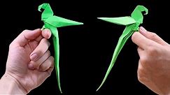 Hard Origami 😱 How to make Origami Parrot 🐦 Can you make it ?