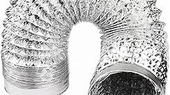 Dryer Vent Hose 4 Inch 5FT Flexible Dryer Ducting Tube Air Duct Aluminum Insulated Flex Hose Kit Indoor Outdoor
