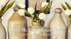 MUST WATCH! Beautiful COUNTRY Primitive HOME TOUR ~ Decorating With Vintage Antiques Primitives