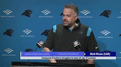 Matt Rhule compares Panthers' struggles to Jay-Z