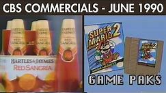 CBS Commercial Breaks - June 27 1990
