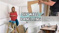 HOW TO: DIY WALL PANELLING | MDF PANELLING BEFORE AND AFTER #WITHME