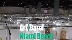 Drone flight of Art Basel Miami Beach 2023