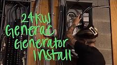 24kw generac generator install