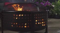 Pleasant Hearth Langston 30 in. Round Deep Bowl Steel Fire Pit in Rubbed Bronze OFW821RC