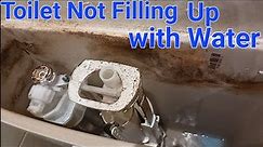 Running Toilet EASY FIX | Not filling up fix