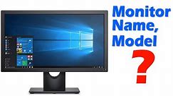 How To Check Monitor Model - Windows 10 - Techgyan