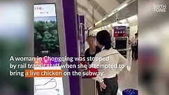 Women killed chicken inside subway station