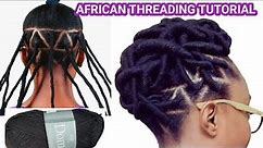 DIY AFRICAN THREADING TUTORIAL FOR BIGGINERS STEP-BY-STEP