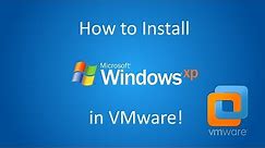 Windows XP Professional 64 Bit - Installation in VMware