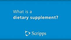 What Is a Dietary Supplement? with Dr. Robert Bonakdar | Ask The Expert
