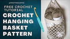 Simple Crochet Hanging Basket: Free Pattern