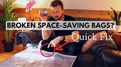 How to Repair Space-Saving Bags (Quick Fix for Leaks in Vacuum Storage Bags)