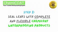FIX SWIMMING POOL LEAKS WITH COMPLETE CHEMICOAT WATERPROOFING PRODUCTS