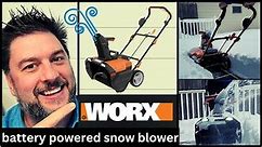 ❄️ WORX 40V 20" Cordless Snow Blower. Worx Battery powered snow blower in 1 feet of snow! [477] ❄️