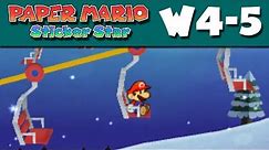 Paper Mario Sticker Star - W4-5 - Whiteout Valley (Nintendo 3DS Gameplay Walkthrough)