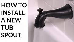 How To Install a New Tub Spout - Delta Tub Spout