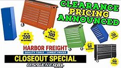US General Clearance Prices Announced! (Harbor Freight Clearance)