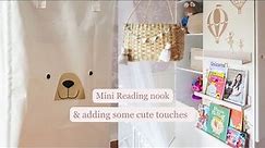 Making the cutest bedroom decor using Cricut, Mini reading nook & more 🛏