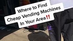 Finding cheap vending machines 🚀 #vendingmachine #vendingmachinebusiness #entrepreneur